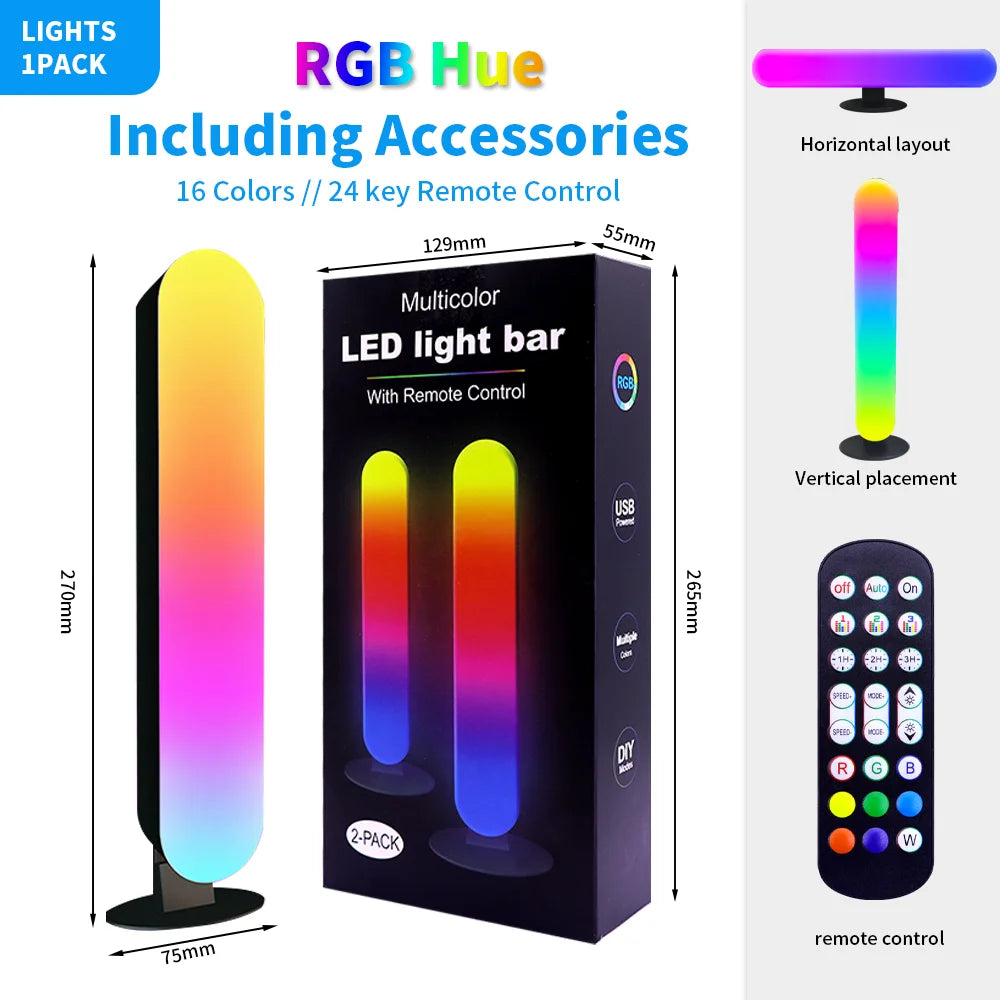 USB Light Music Rhythm Pickup Lights Sound Activated Updated USB Rechargeable