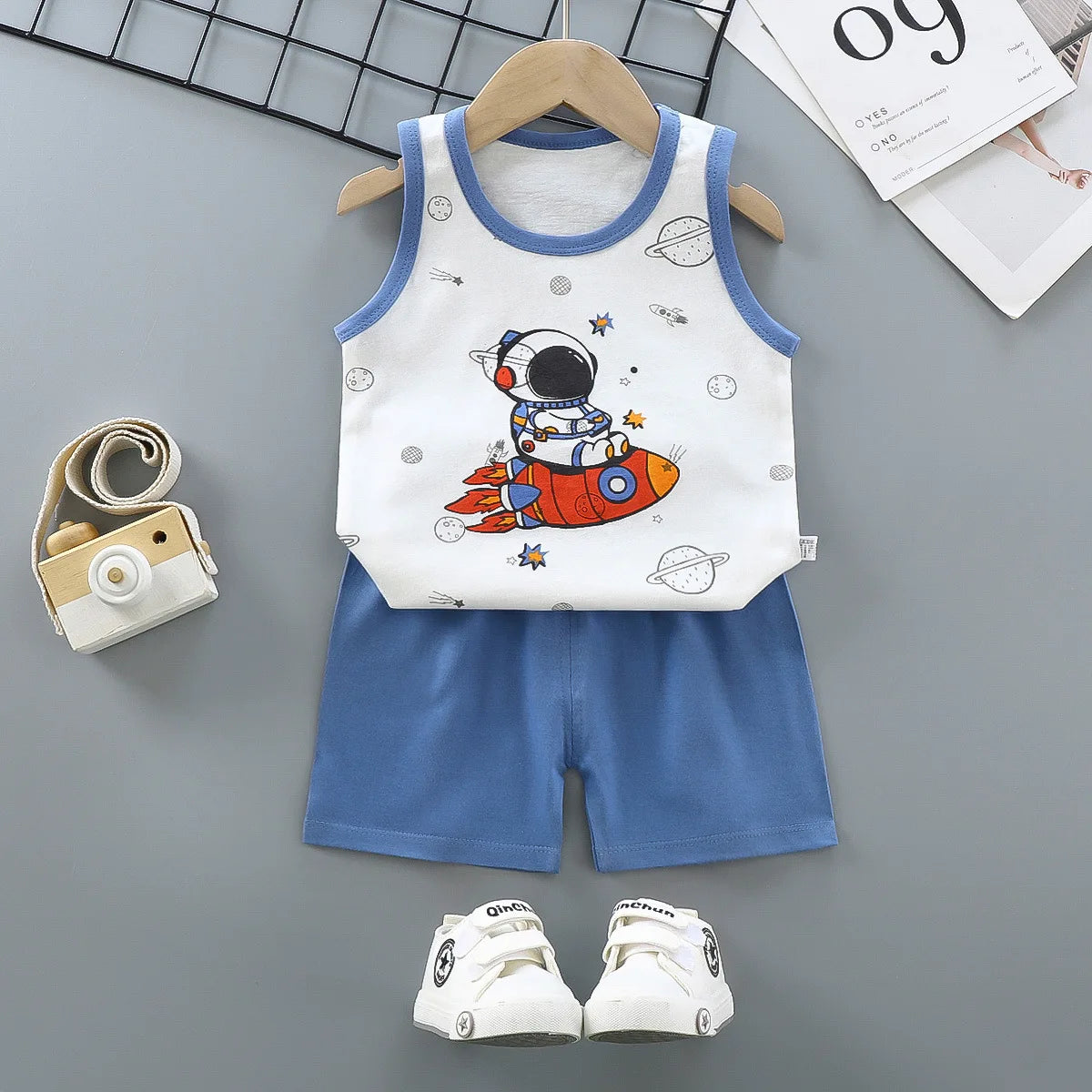 Summer Baby Clothes Set Casual Baby Boy Clothing Set Kids Short Sleeve Sports Set Tshirt Shorts Infant Clothes cotton suits 2pcs
