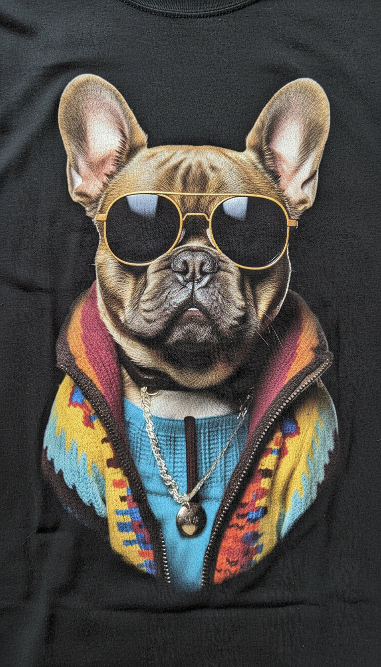 T-Shirt Cool Frenchie - Détail