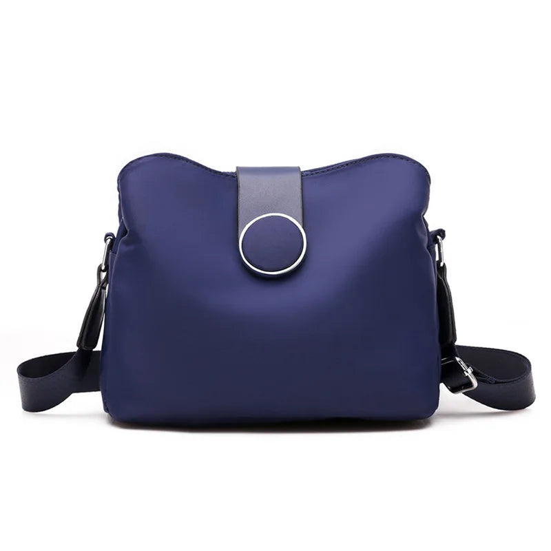 Vintage Nylon Waterproof Shoulder Bag Women Wild Crossbody Bag Simple Messenger Bag Daily Female Handbag Travel Lady Purse Bolso