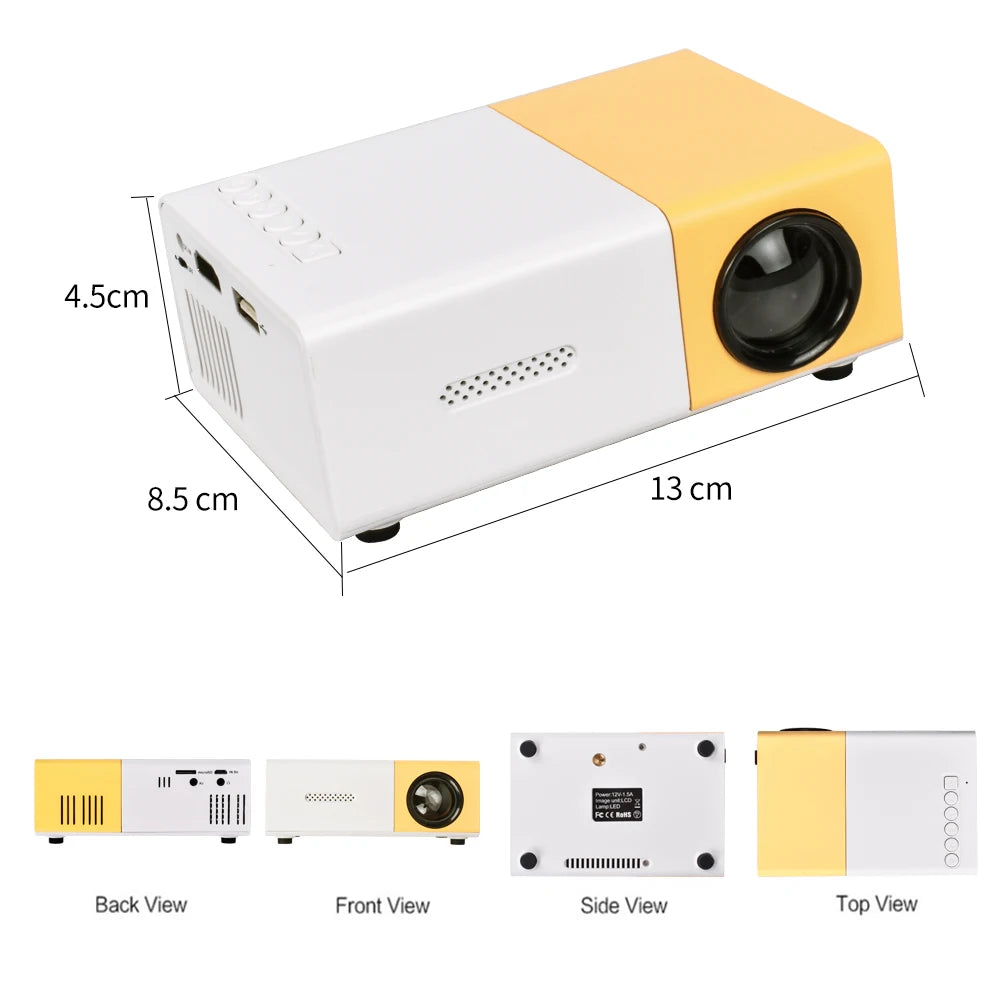 Salange YG300 Mini LED Projector Yg300 Upgraded Version 600 lumen 320x240P