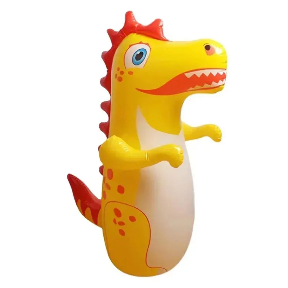 Children Adult Tumbler Boxing Inflatable Standing Punching Bag Boys Dinosaur Sport Toys Kids Activity Outdoors Game Gift