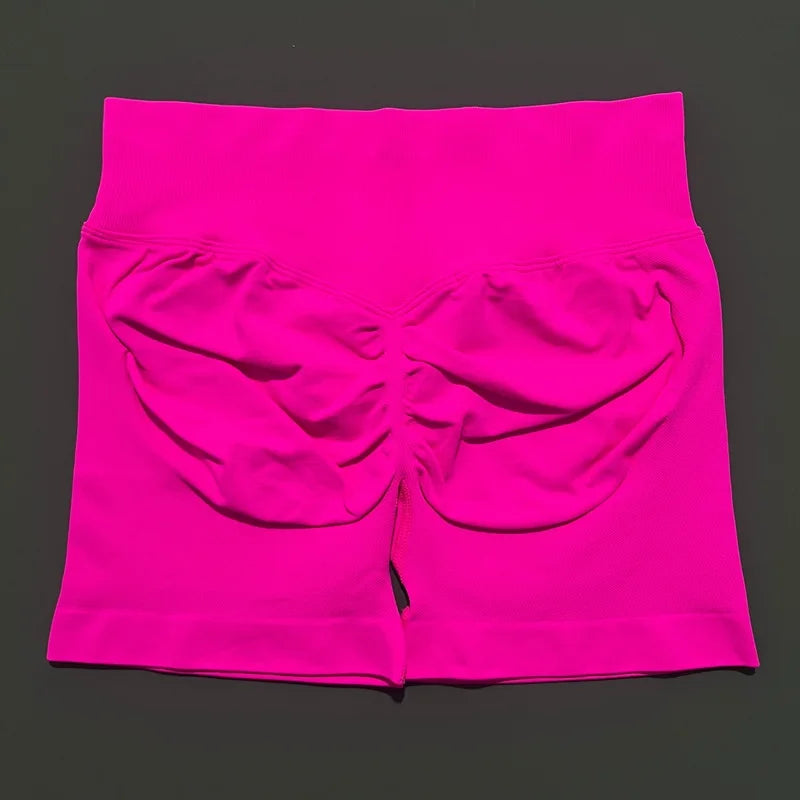 HISTELLO Impact Shorts 4.5" Women Fitness Sports Biker Shorts Low Waist Gym Short Workout Scrunch Butt Yoga Seamless Leggings