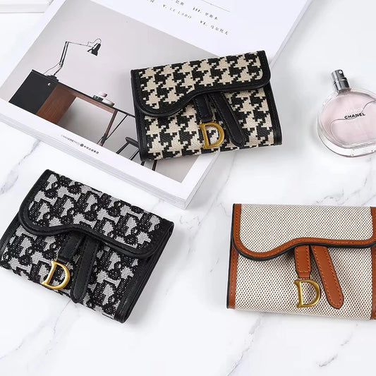 Vintage Style Women's Wallet New Model D-clip Coin Purse Multi-functional Large Capacity Trade Cross-border Coin Card Holder