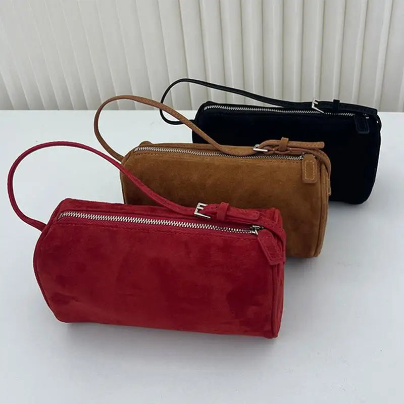 2025 New Faionable Korean Sle Velvet oulder Crossbody Bag Women's Simple  Color Pencil Holder Handbag
