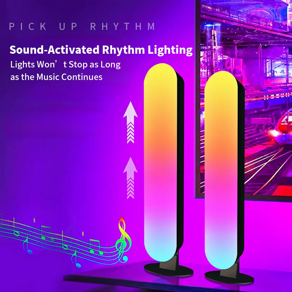 USB  Light Music Rhythm Pickup Lights Sound Activated Updated USB Rechargeable