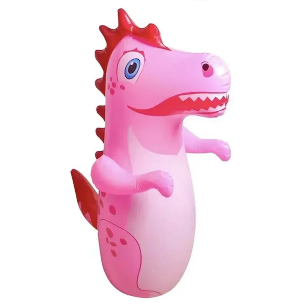 Children Adult Tumbler Boxing Inflatable Standing Punching Bag Boys Dinosaur Sport Toys Kids Activity Outdoors Game Gift