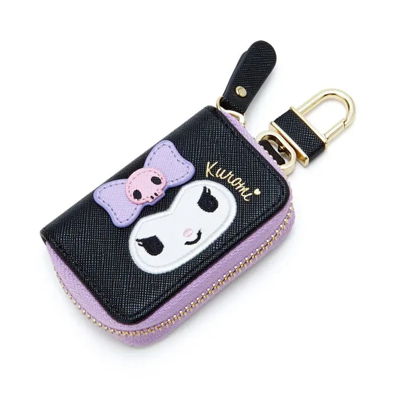 Hello Kitty Car Key Case Cover Sanrio Key Organizer Melody Keychain Pouch Cinnamoroll Keychain Wallet Women Coin Purse Keychain