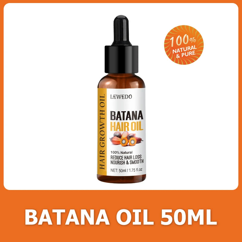 Lewedo Naturals Batana Oil Fast Hair Growth for Men Women Pure Batana Oil Nourish Shiny