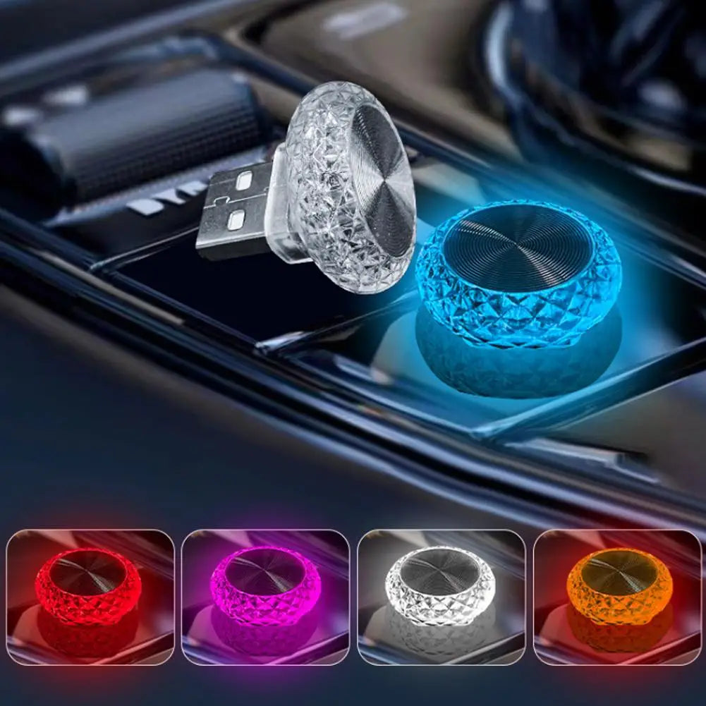 Car USB Ambient Lights Portable Mini LED Atmosphere Lamps Interior Decorative lights for car