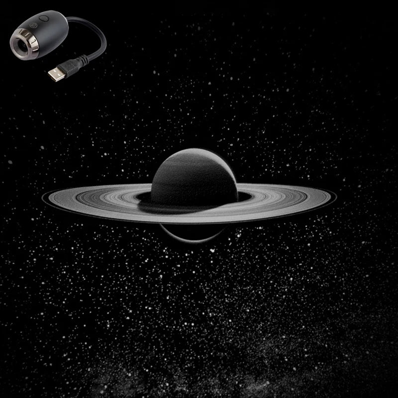 USB Car Atmosphere Projector Light Decor Romantic Saturn Galaxy Light