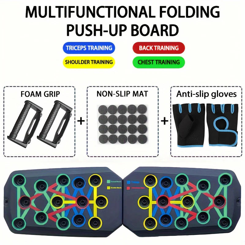 Push-up Board Set Portable Fitness Equipment For Chest Abdomen Arms/Back Training