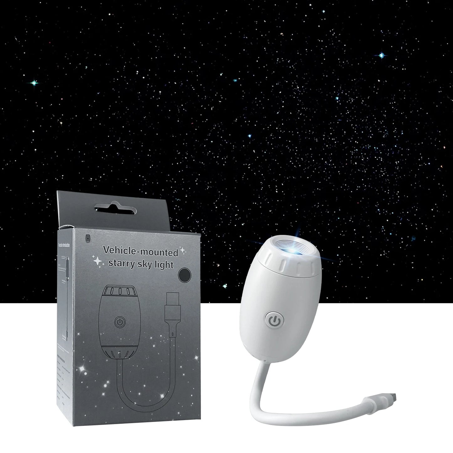 USB Car Atmosphere Projector Light Decor Romantic Saturn Galaxy Light