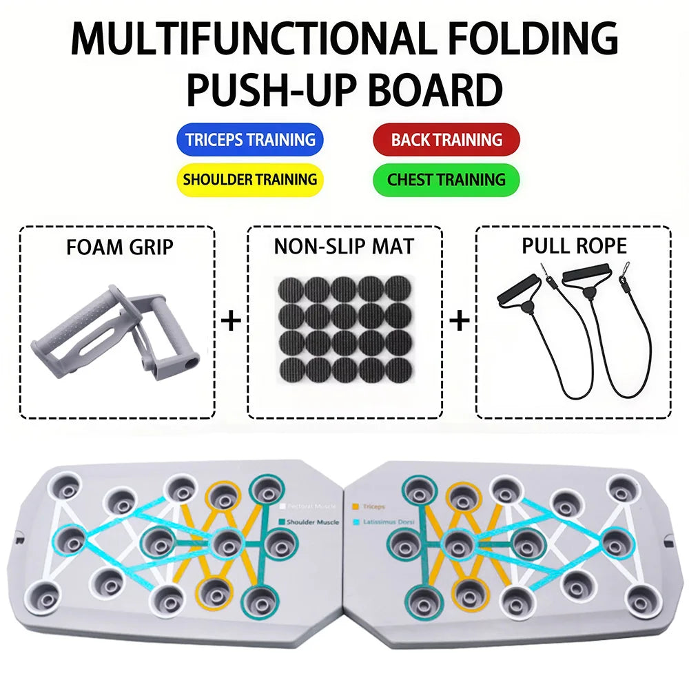 Push-up Board Set Portable Fitness Equipment For Chest Abdomen Arms/Back Training