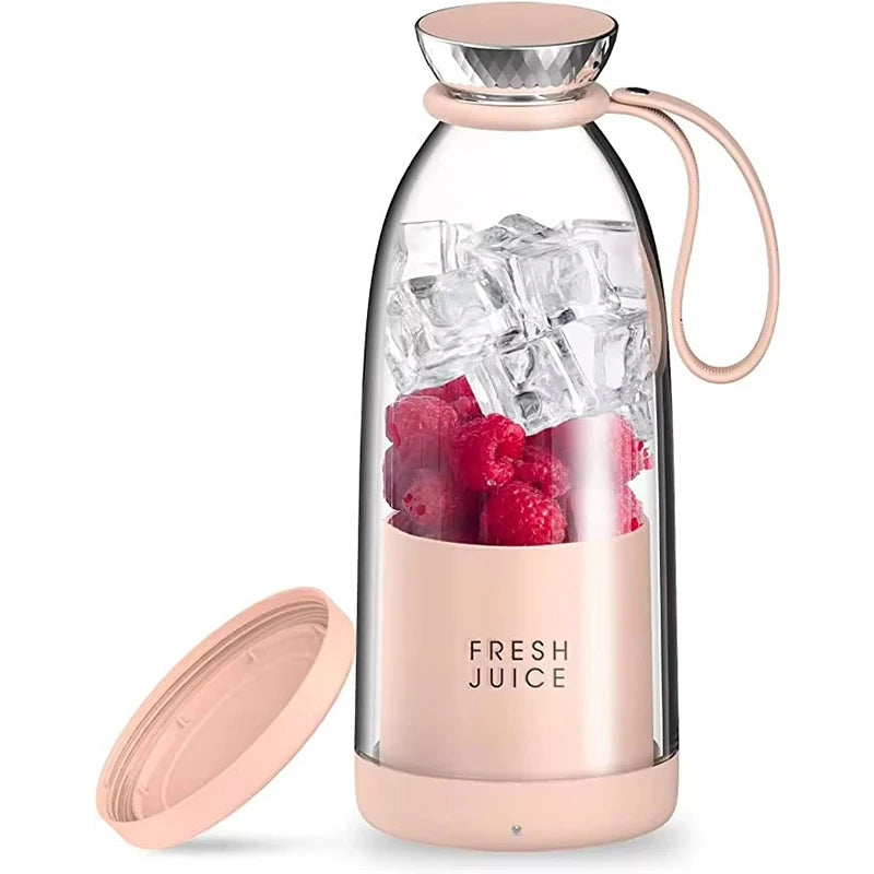 Fruit Mixers USB juicer Fresh Juice Bottle Blender Plus 6 Blades Food Milkshake Ice Crush Cup