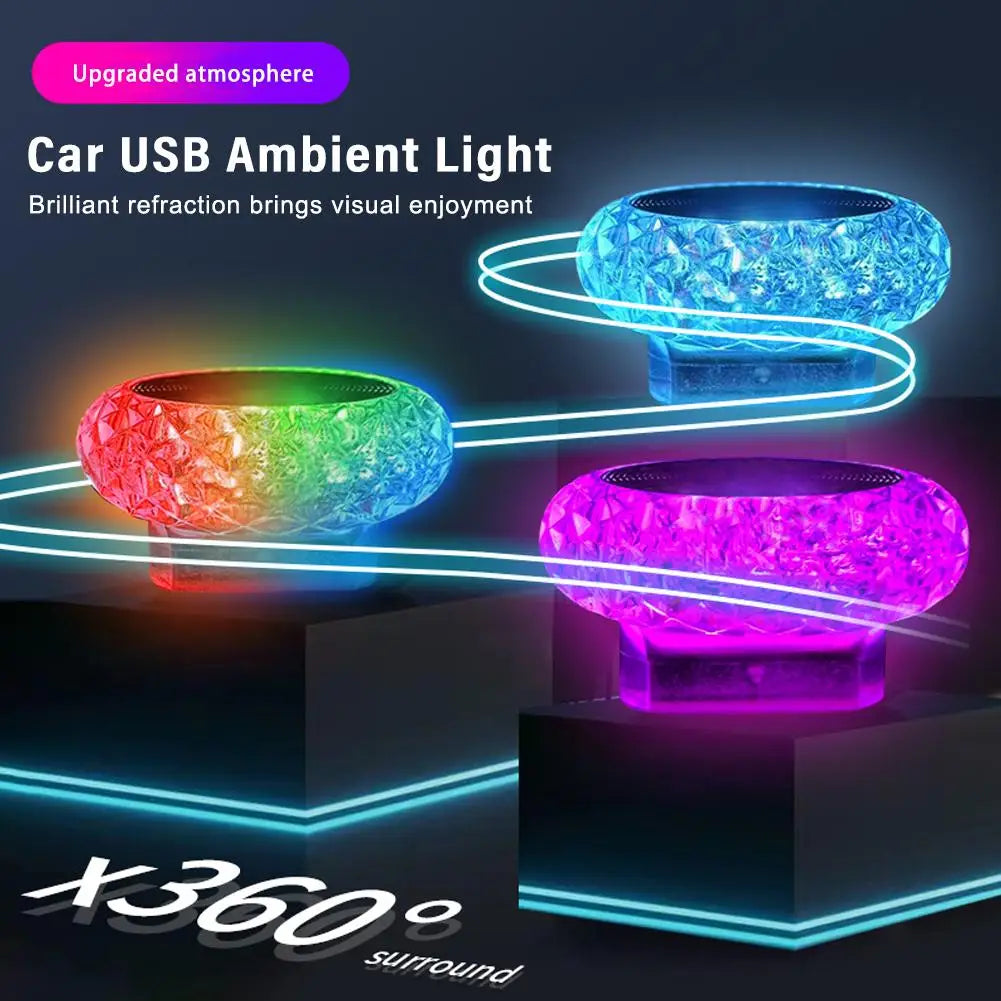 Car USB Ambient Lights Portable Mini LED Atmosphere Lamps Interior Decorative lights for car