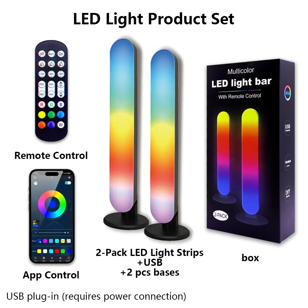 USB  Light Music Rhythm Pickup Lights Sound Activated Updated USB Rechargeable