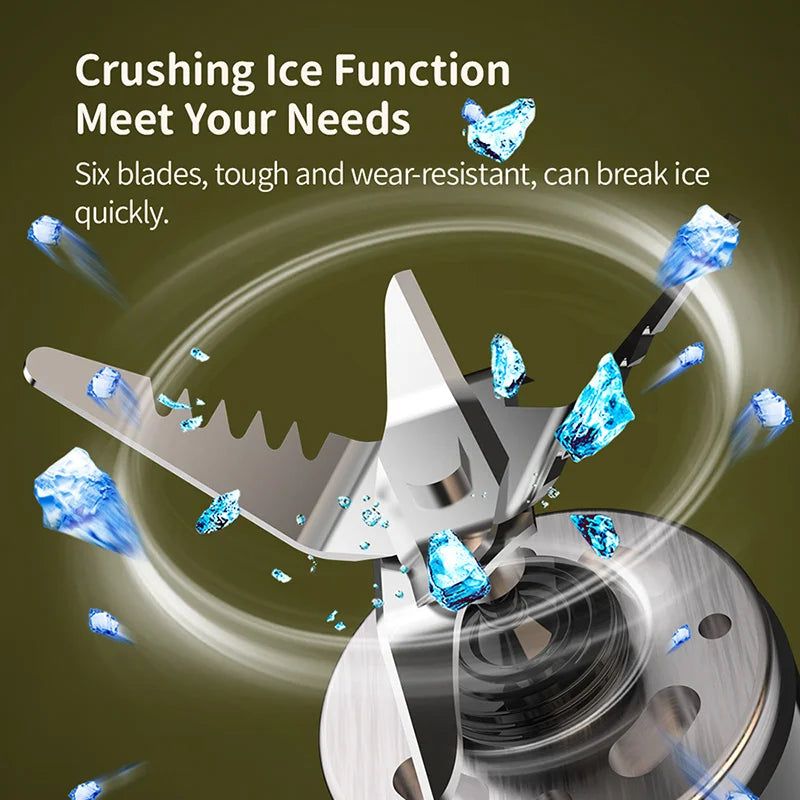 Fruit Mixers USB juicer Fresh Juice Bottle Blender Plus 6 Blades Food Milkshake Ice Crush Cup