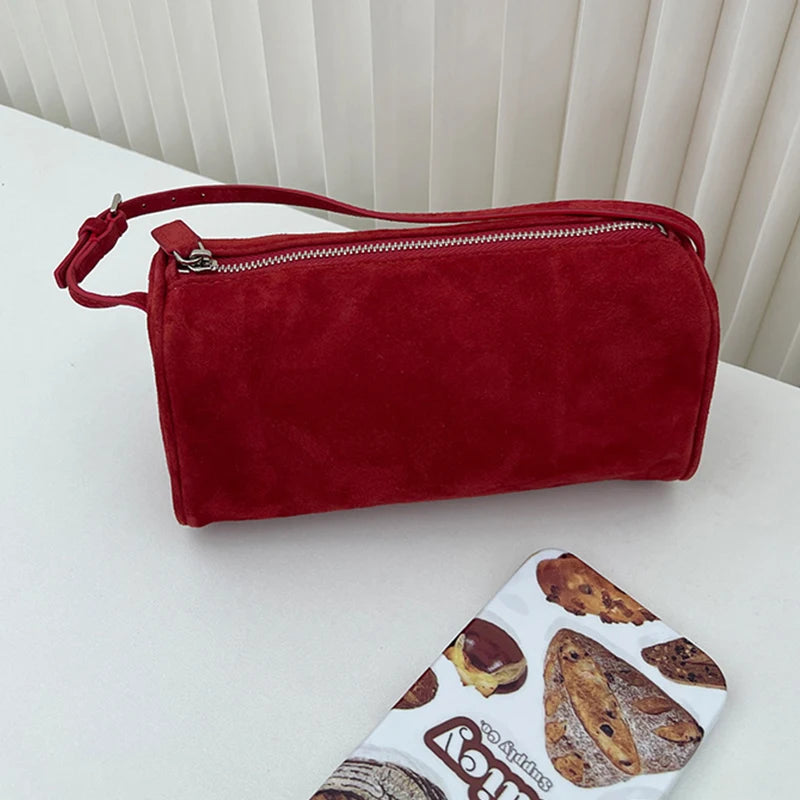 2025 New Faionable Korean Sle Velvet oulder Crossbody Bag Women's Simple  Color Pencil Holder Handbag