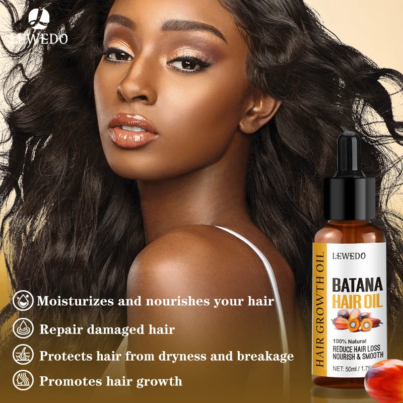Lewedo Naturals Batana Oil Fast Hair Growth for Men Women Pure Batana Oil Nourish Shiny