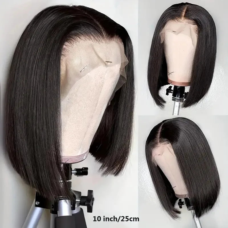 Newmi Bob Wigs Short Bob Wig Lace Front Human Hair Wigs Straight Hair 13x4 Lace Frontal Human Hair Bob Wigs for Women