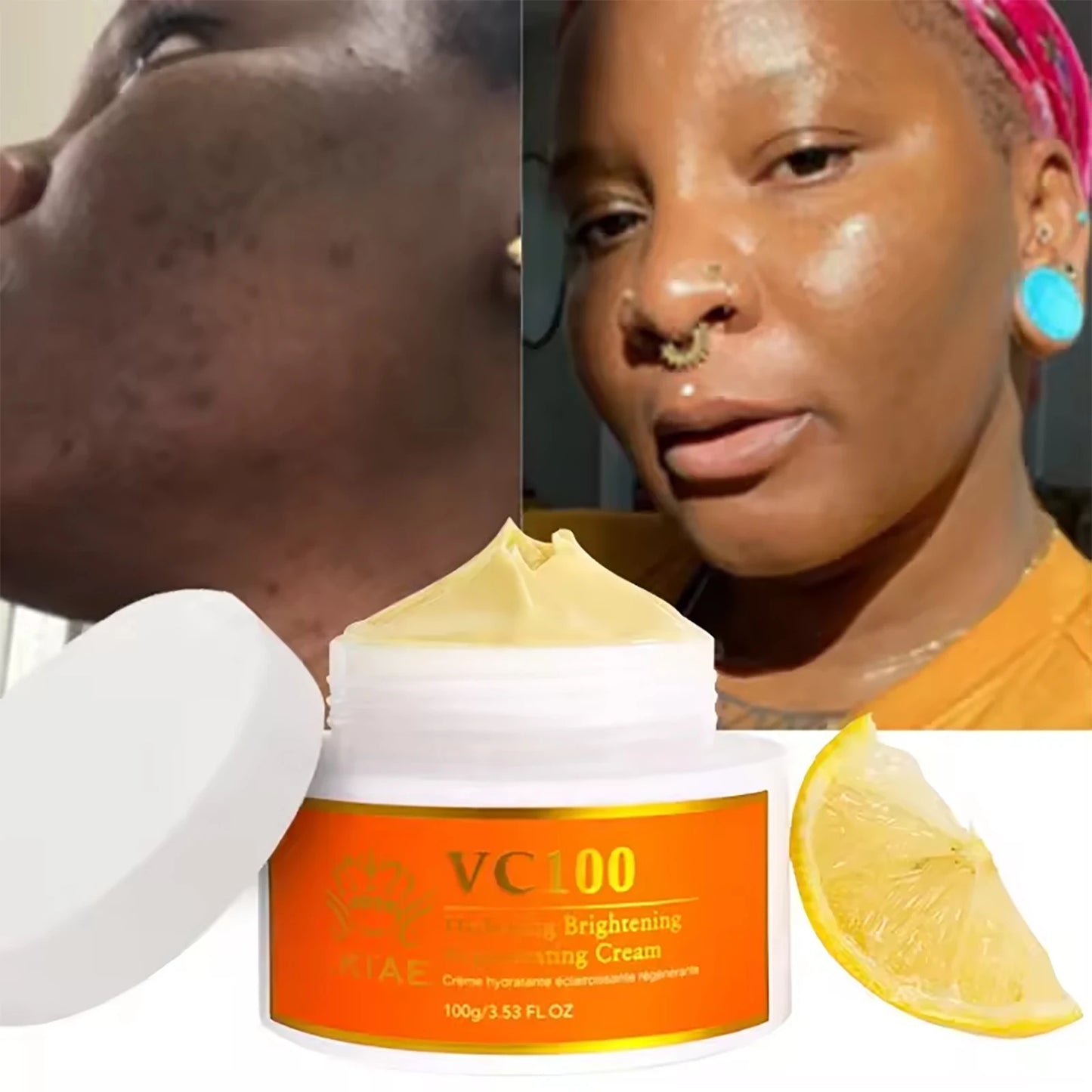 AILKE Vitamin C Whitening Kit For Women, Even Skin Tone, Clean Skin, Moisturizing, Anti Wrinkles, Skin Glowing Beauty Set