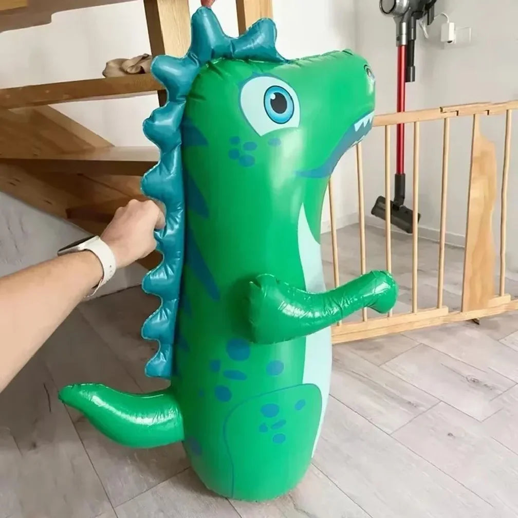 Children Adult Tumbler Boxing Inflatable Standing Punching Bag Boys Dinosaur Sport Toys Kids Activity Outdoors Game Gift