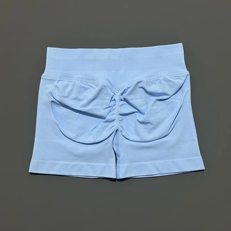 HISTELLO Impact Shorts 4.5" Women Fitness Sports Biker Shorts Low Waist Gym Short Workout Scrunch Butt Yoga Seamless Leggings