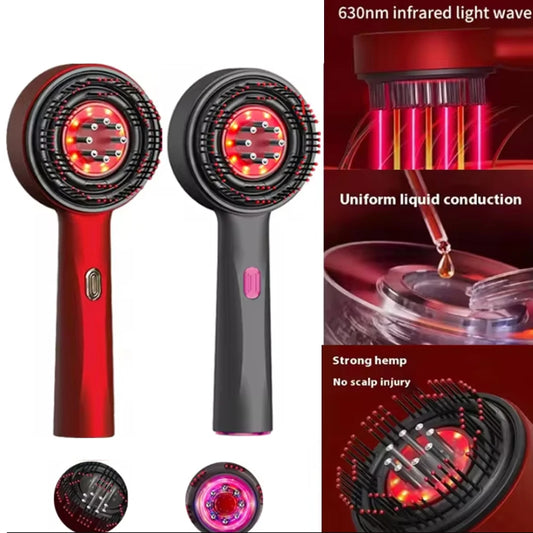 3 Modes Electric Vibration Massage Comb Red Light Therapy Hair