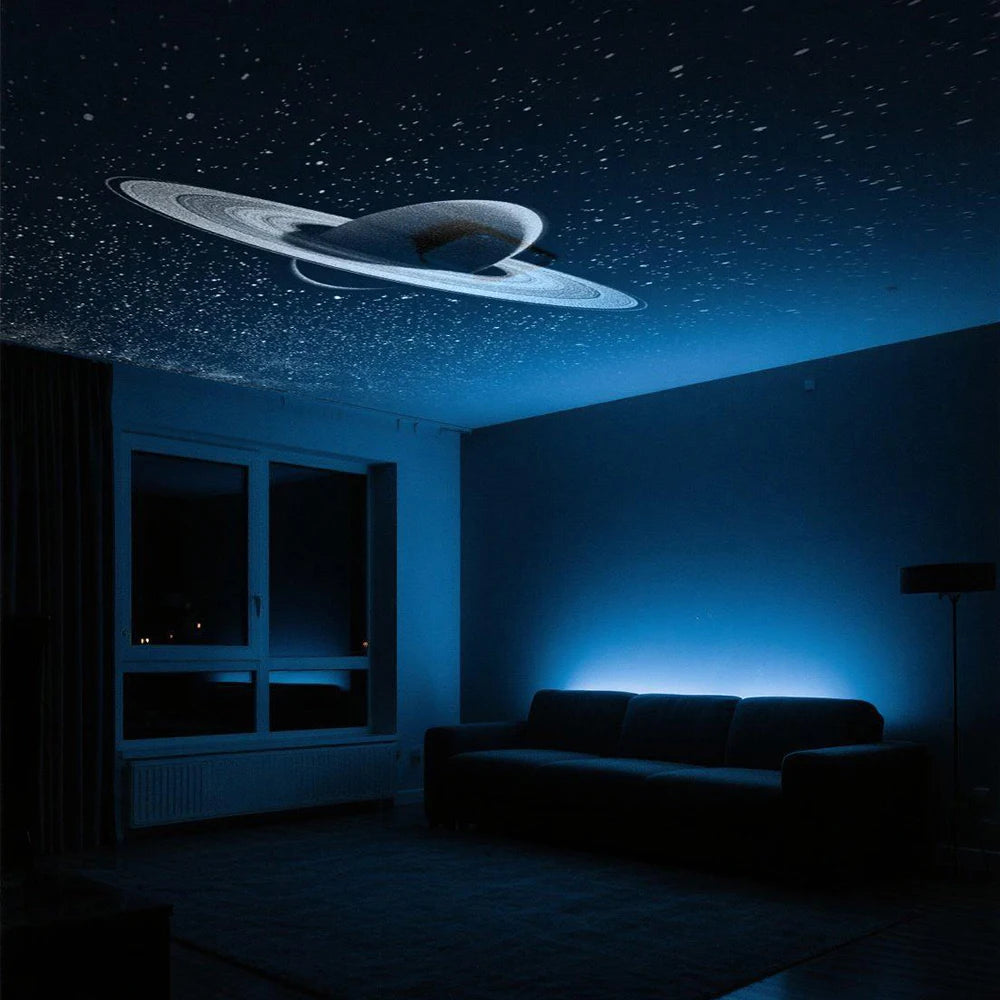 USB Car Atmosphere Projector Light Decor Romantic Saturn Galaxy Light