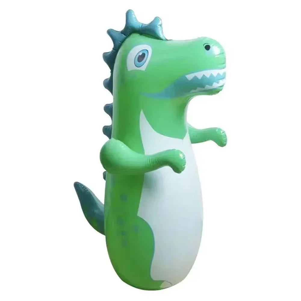 Children Adult Tumbler Boxing Inflatable Standing Punching Bag Boys Dinosaur Sport Toys Kids Activity Outdoors Game Gift