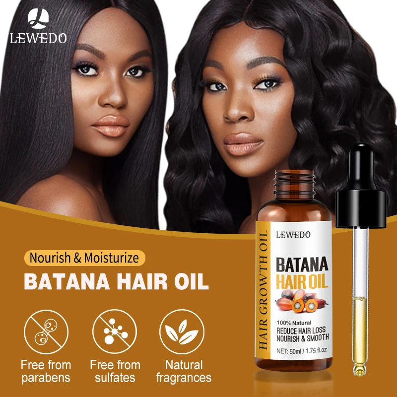 Lewedo Naturals Batana Oil Fast Hair Growth for Men Women Pure Batana Oil Nourish Shiny