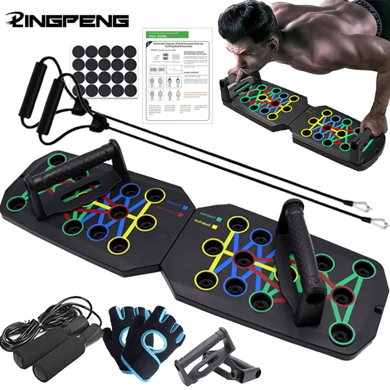 Push-up Board Set Portable Fitness Equipment For Chest Abdomen Arms/Back Training
