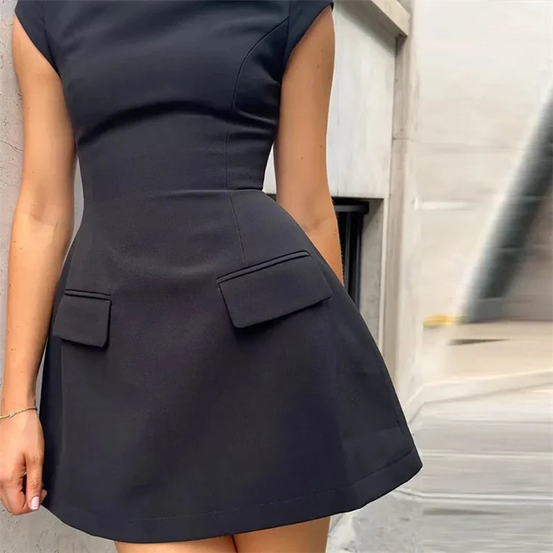 Slim Short Mini Dress Office Ladies