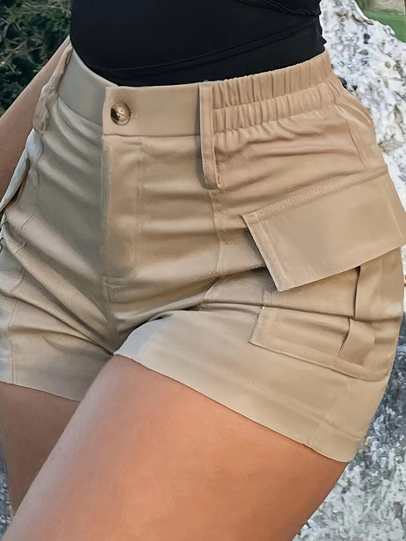 Shorts Women's New Solid Color Casual Comfortable Daily Street Style