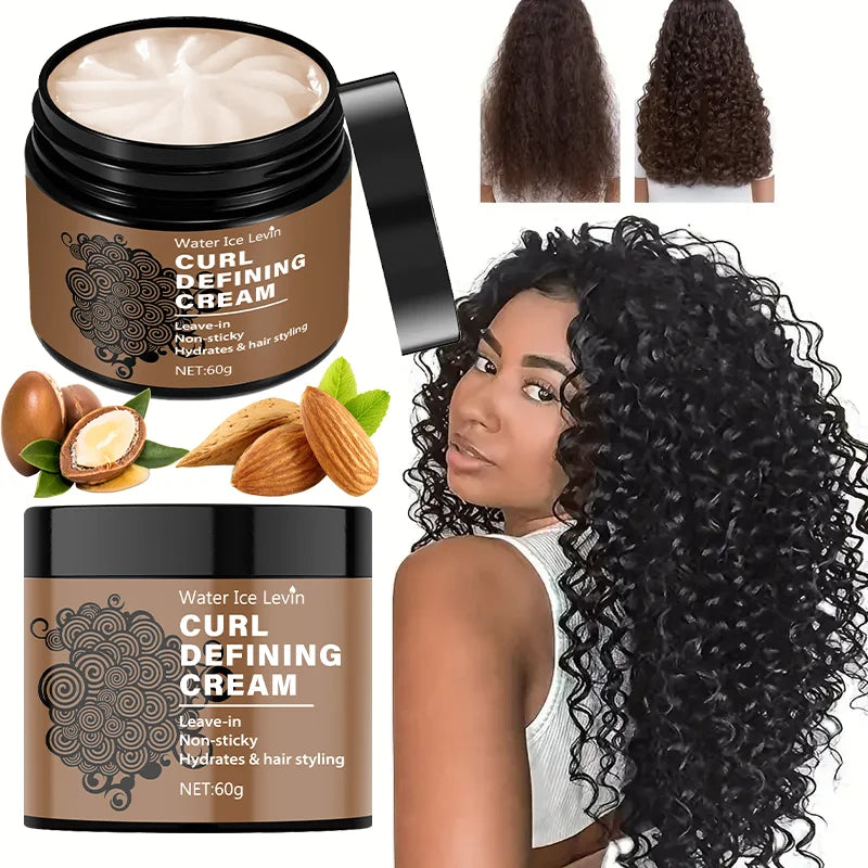 Curly Hair Styling Cream - Moisturizing Hair Styling Cream Suitable for Normal Hair