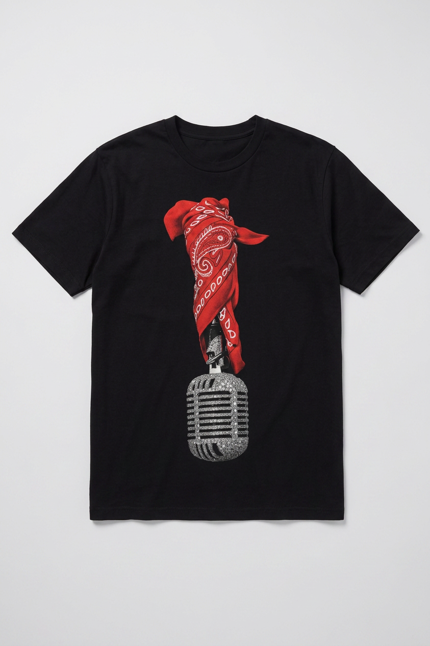 T-shirt bandana mic