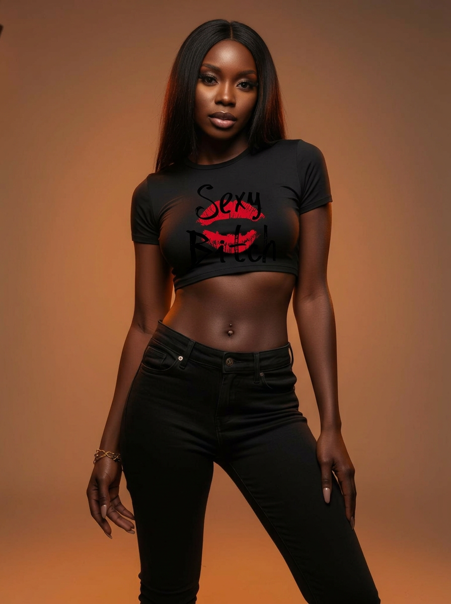 Women's Crop top Sexy bitch