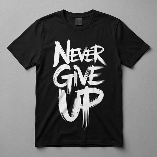 T-shirt Never give up