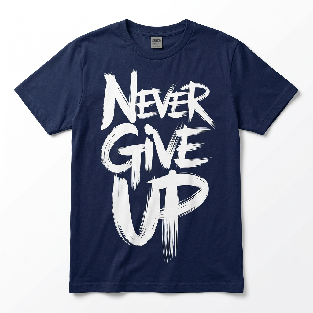 T-shirt Never give up