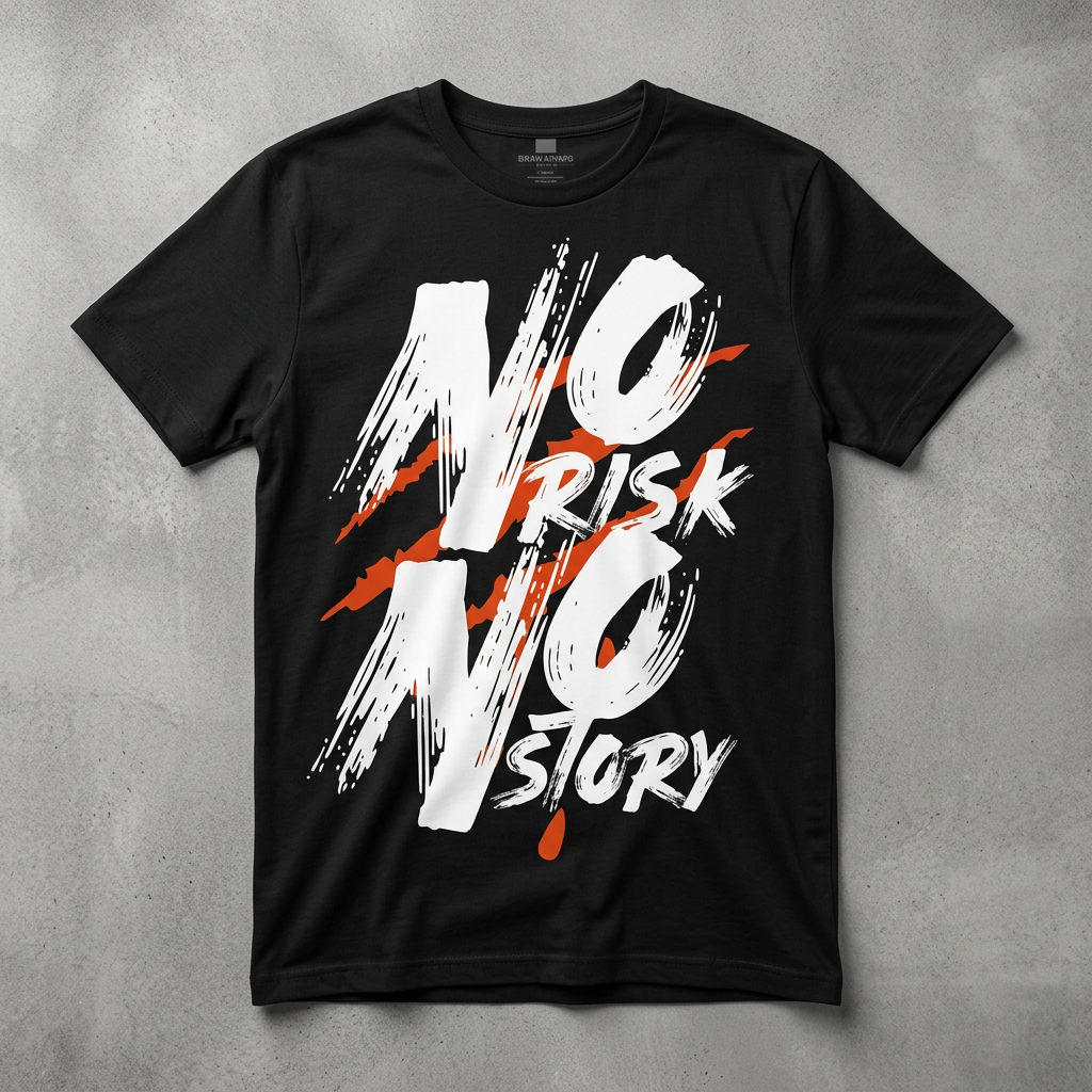 T-shirt No risk no story