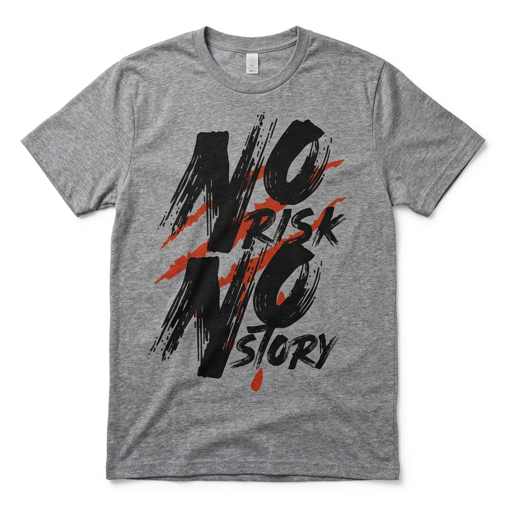 T-shirt No risk no story