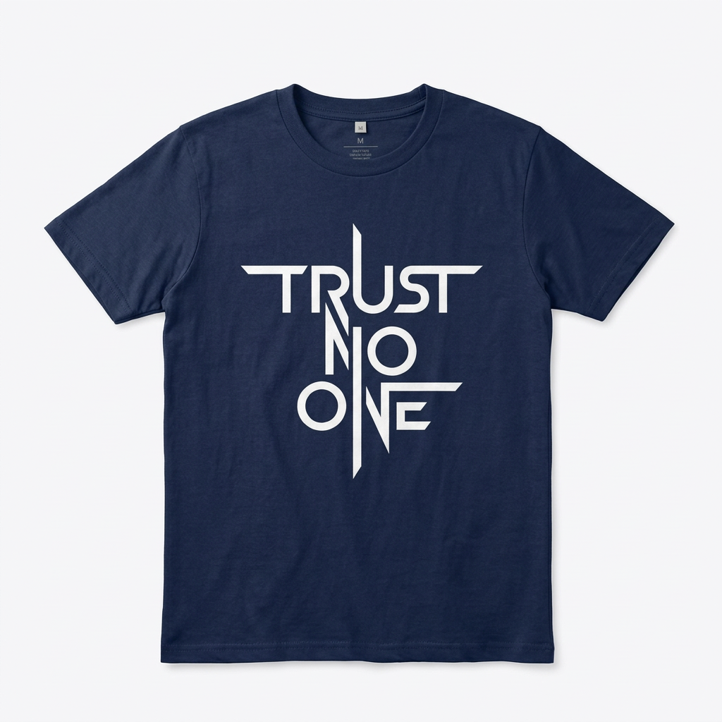 T-shirt Trust no one