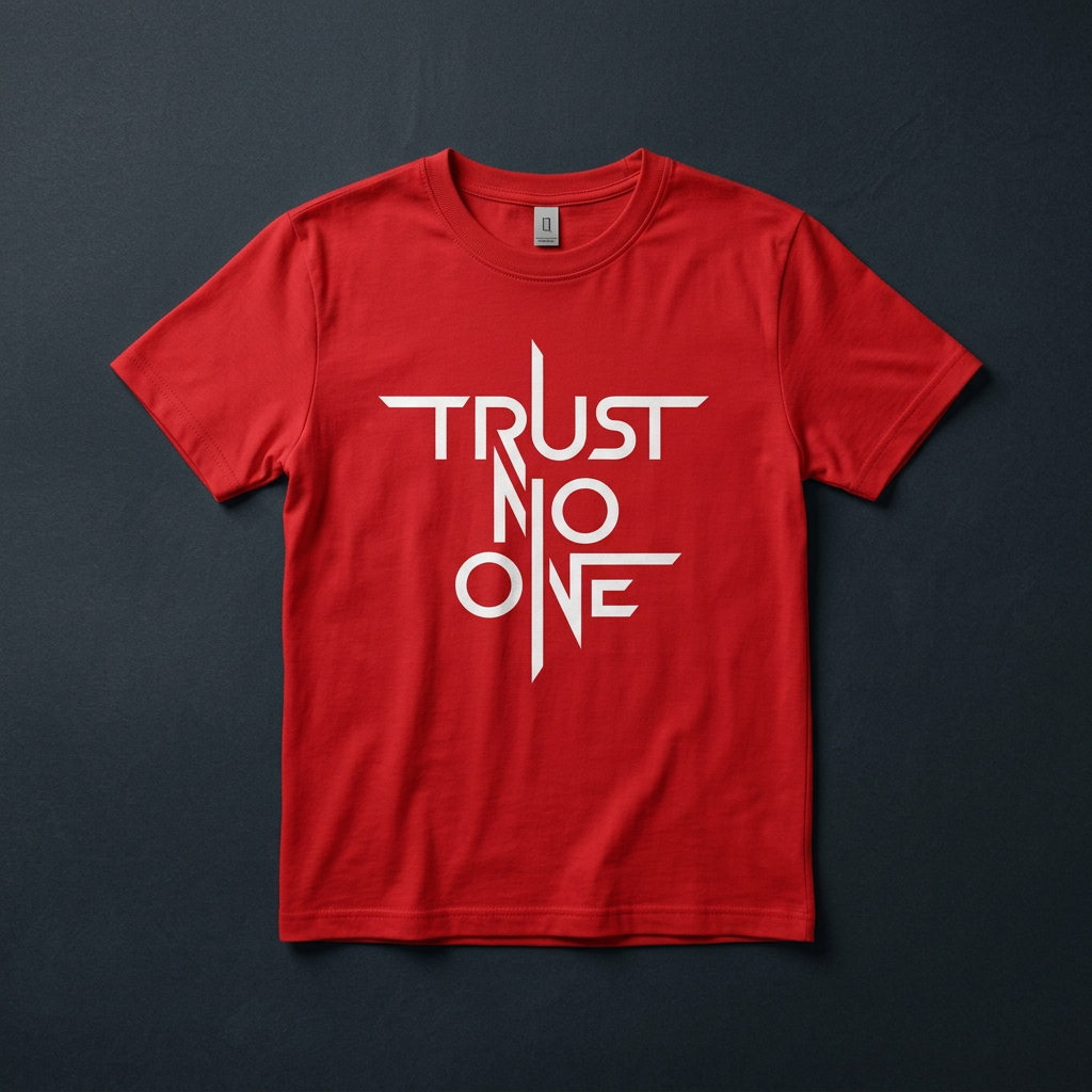 T-shirt Trust no one