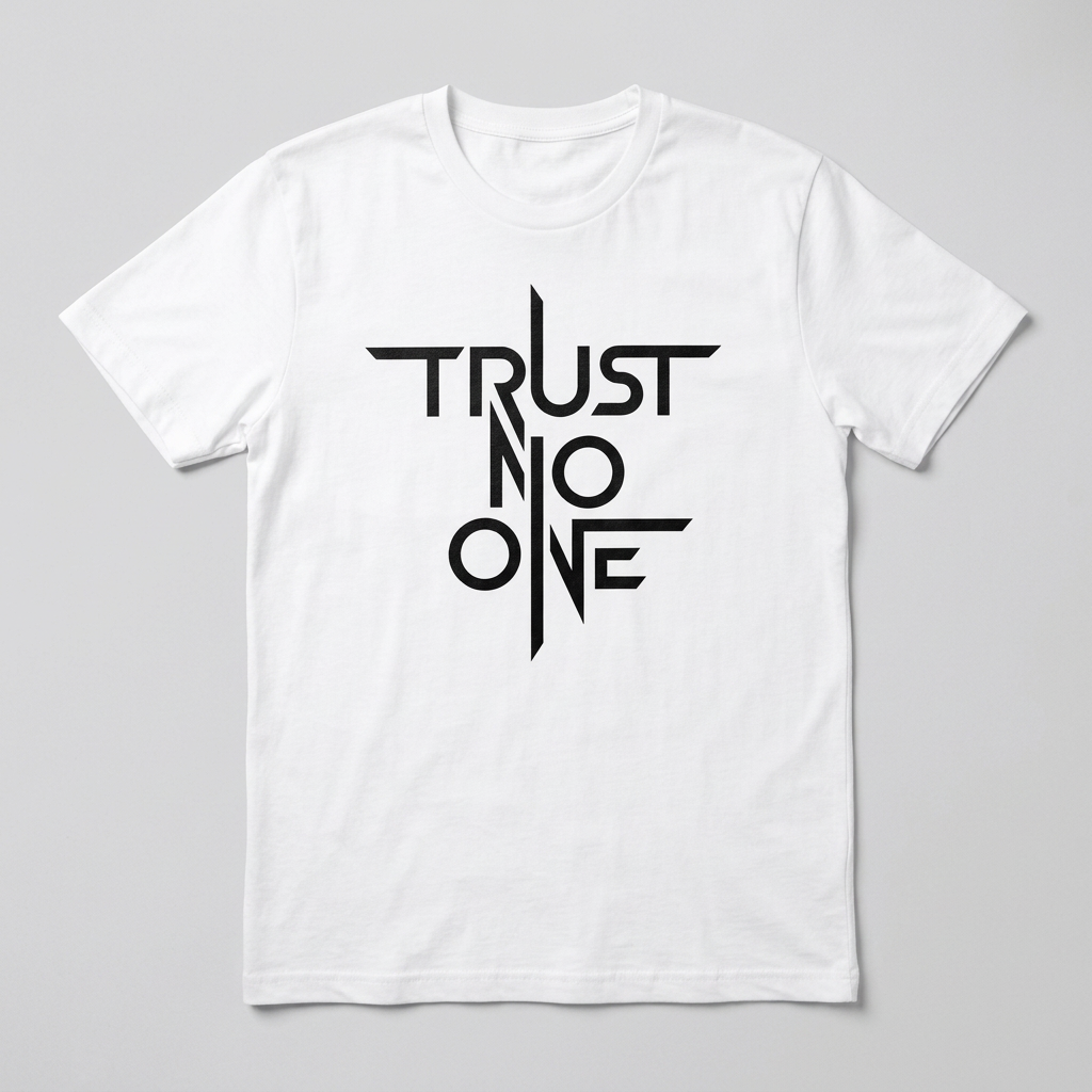 T-shirt Trust no one