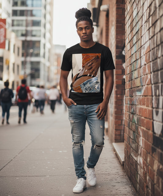 T-Shirt Denim Art - Porté