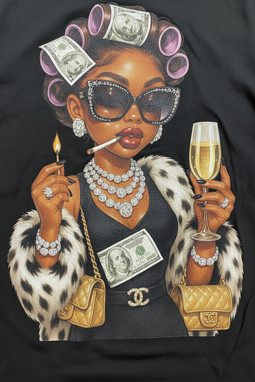 T-Shirt Glam Queen - Détail
