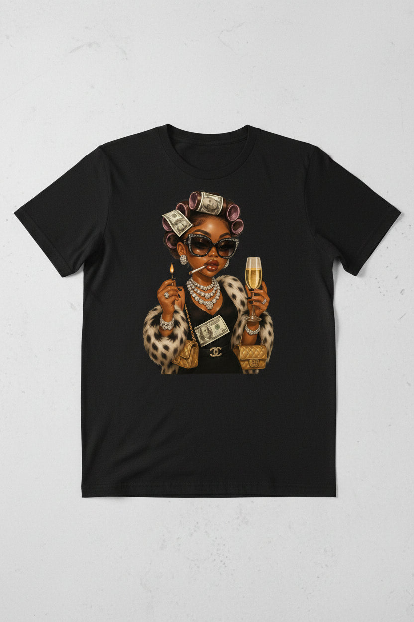 T-Shirt Glam Queen - Flat lay