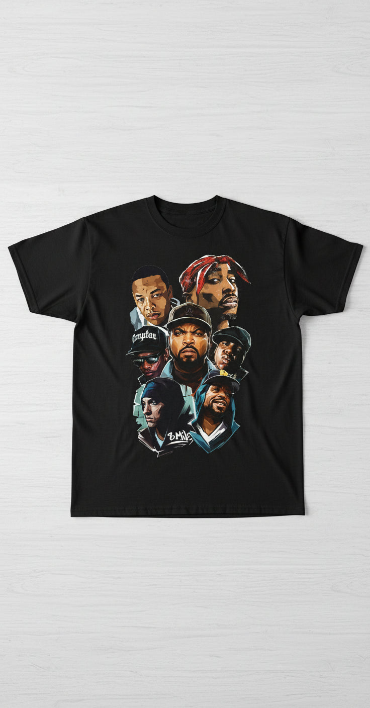 T-Shirt Hip-Hop Legends - Flat lay