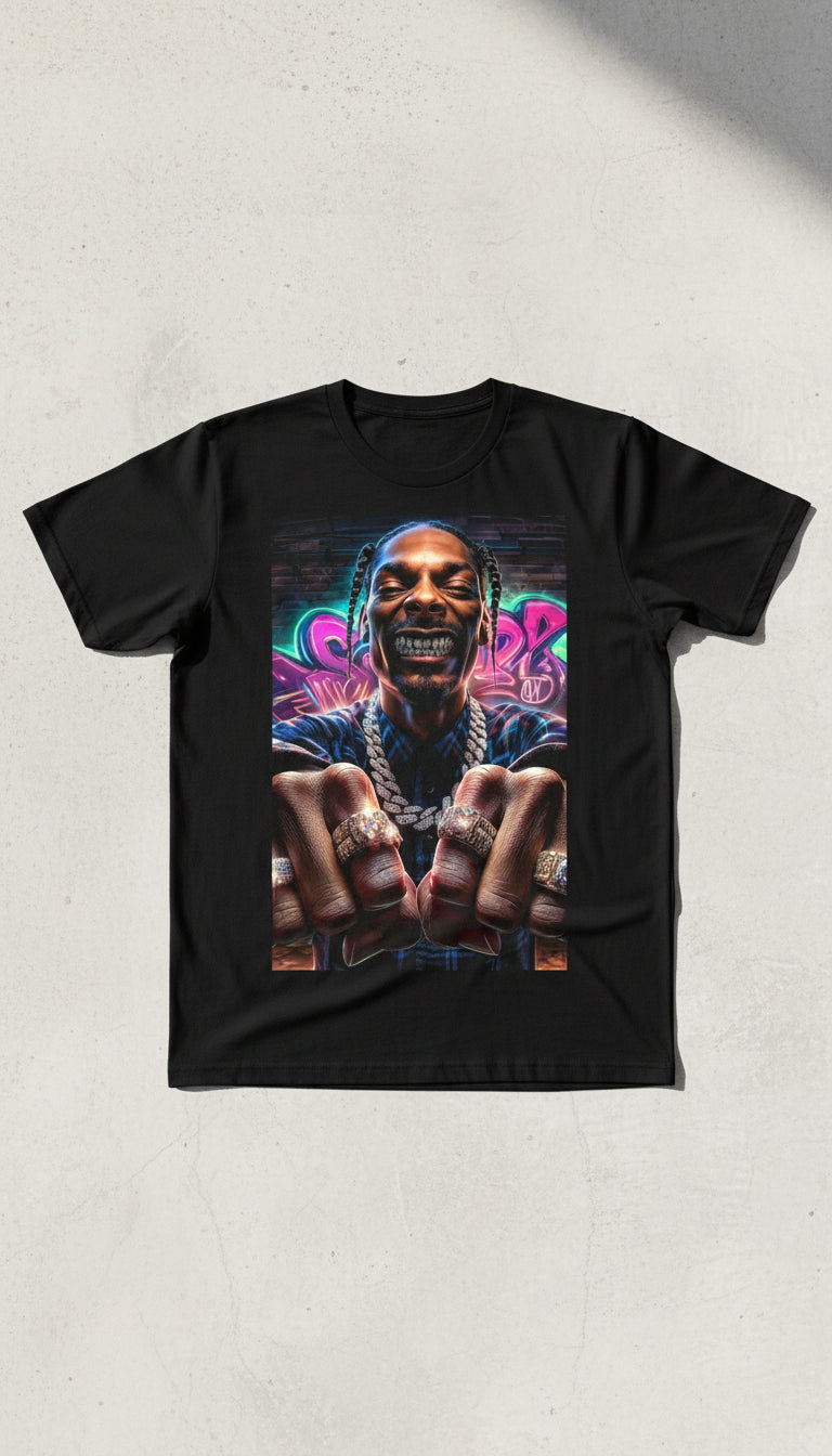 T-Shirt Snoop Grillz - Flat lay
